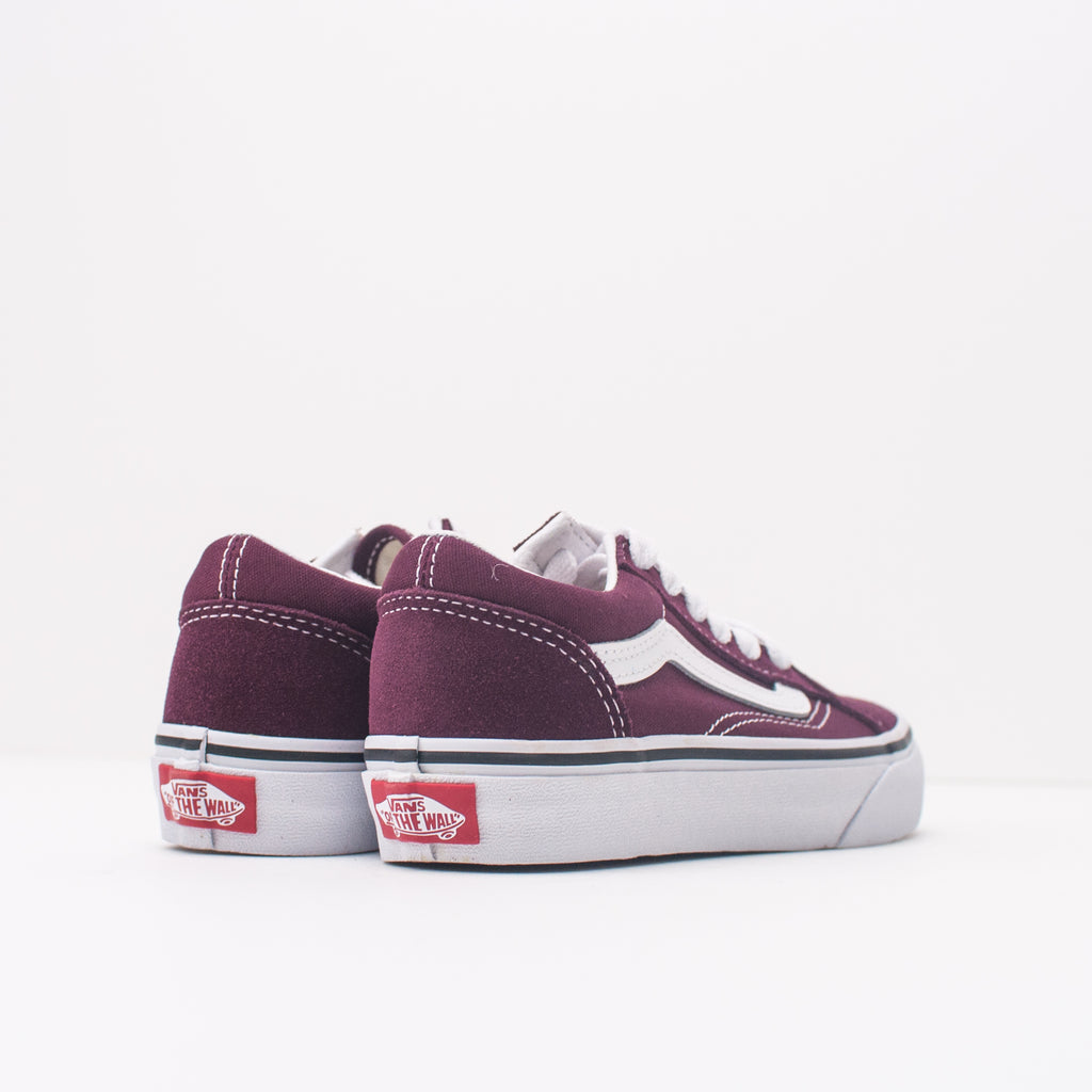 Vans granates outlet chica