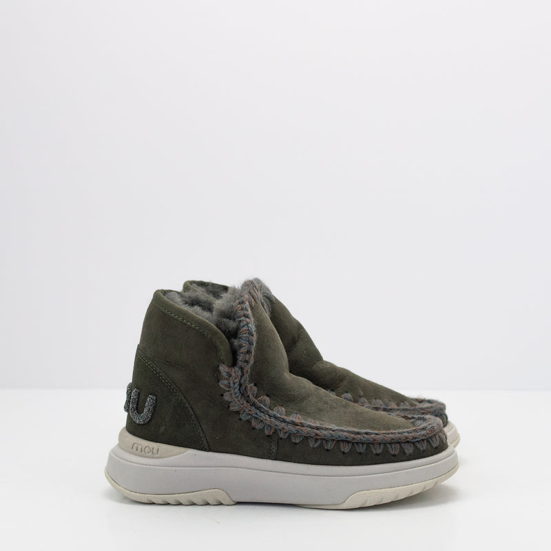 BOTA - MOU - ESKIMO JOGGER GLITTER LOGO BLACK OLIVE