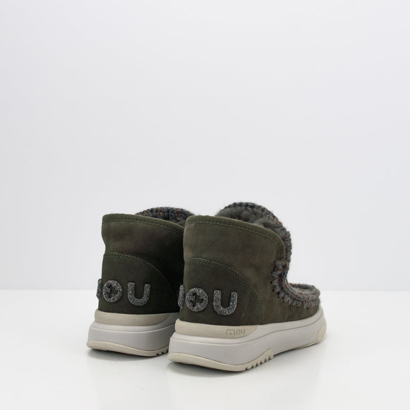 BOTA - MOU - ESKIMO JOGGER GLITTER LOGO BLACK OLIVE