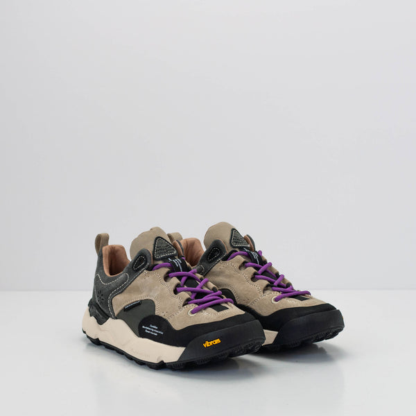 FLOWER MOUNTAIN - SNEAKER - BACK COUNTRY UNI SUEDE VINTAGE NYLON GREY ANTHRACITE