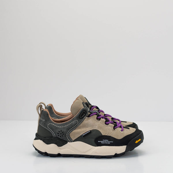 FLOWER MOUNTAIN - SNEAKER - BACK COUNTRY UNI SUEDE VINTAGE NYLON GREY ANTHRACITE