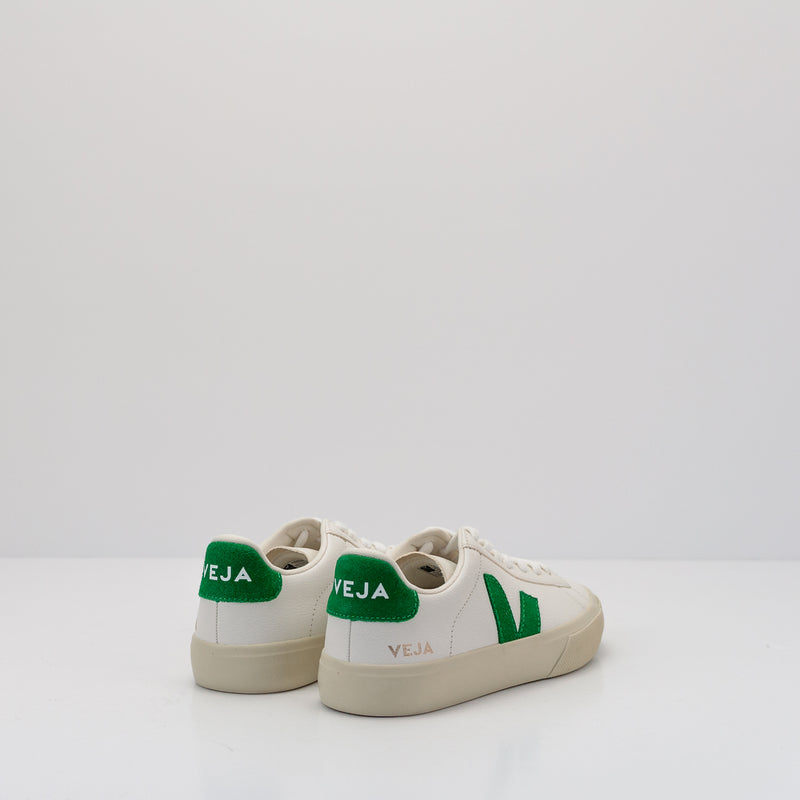 ZAPATILLA - VEJA - CAMPO CHROMEFREE LEATHER EXTRA WHITE EMERAUDE CP0503690