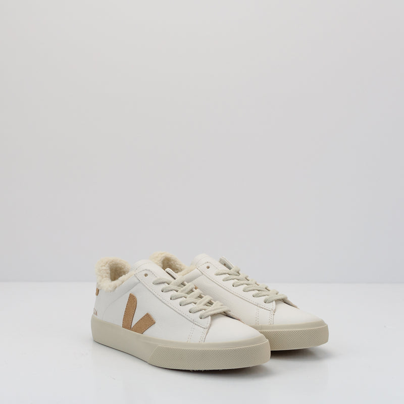 VEJA - SNEAKER - CAMPO WINTER CHROMEFREE LEATHER EXTRA WHITE DESERT CW0503830