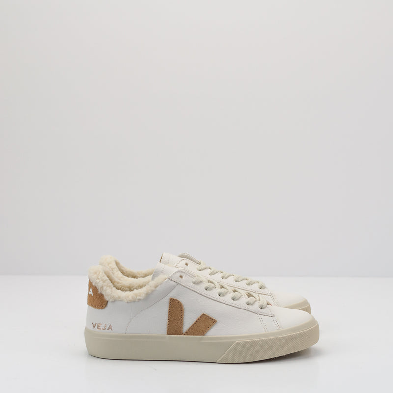 VEJA - SNEAKER - CAMPO WINTER CHROMEFREE LEATHER EXTRA WHITE DESERT CW0503830