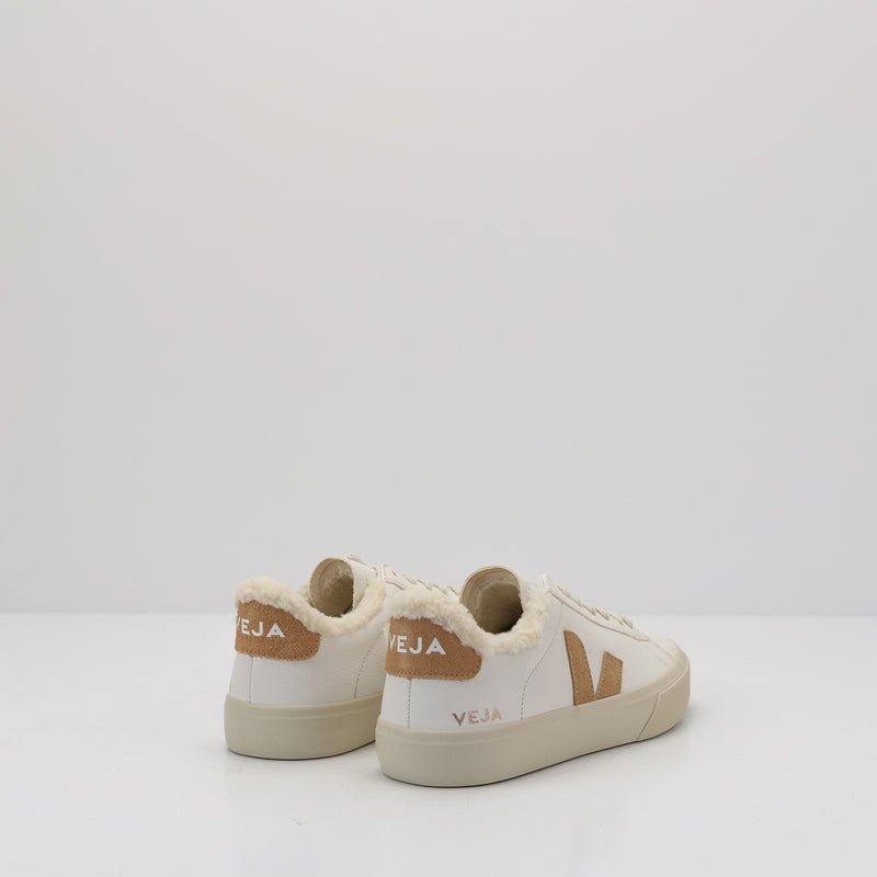 VEJA - SNEAKER - CAMPO WINTER CHROMEFREE LEATHER EXTRA WHITE DESERT CW0503830