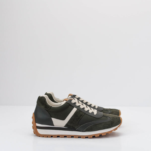 ZAPATILLA - POLO RALPH LAUREN - DANI SNEAKERS LOW TOP LACE DARK OLIVE