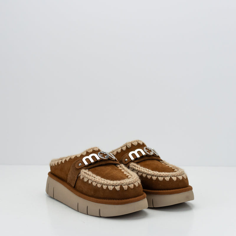 MOU - CLOG - BOUNCE METAL LOGO PINK BROWN