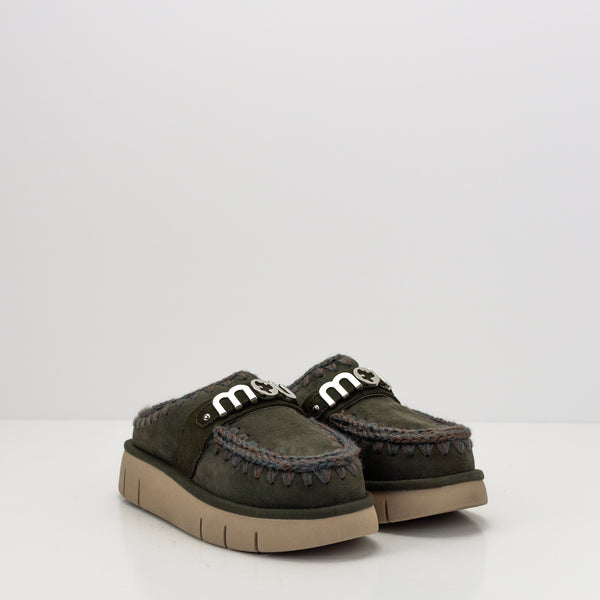 ZUECO - MOU - BOUNCE CLOG METAL LOGO BLACK OLIVE