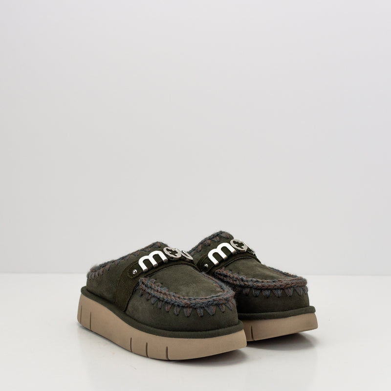 ZUECO - MOU - BOUNCE CLOG METAL LOGO BLACK OLIVE