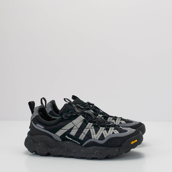 ZAPATILLA - FLOWER MOUNTAIN - IWANO UNI SUEDE NYLON ANTHRACITE ACCIAIO