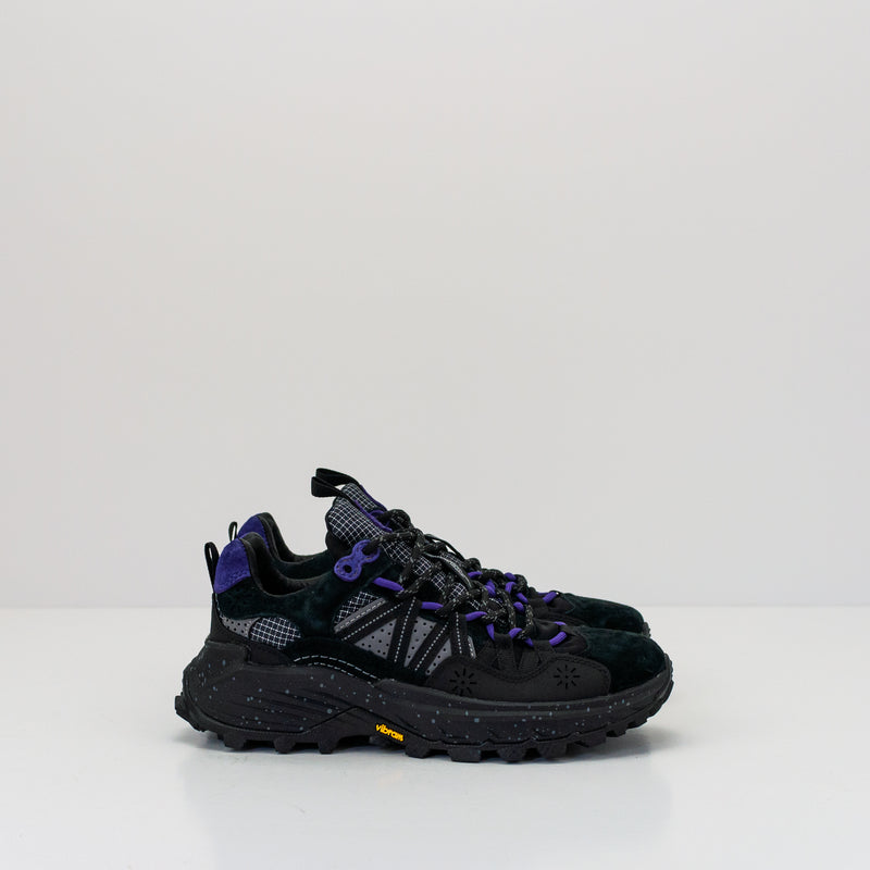 ZAPATILLA - FLOWER MOUNTAIN - IWANO UNI SUEDE NYLON DARK GREY VIOLET