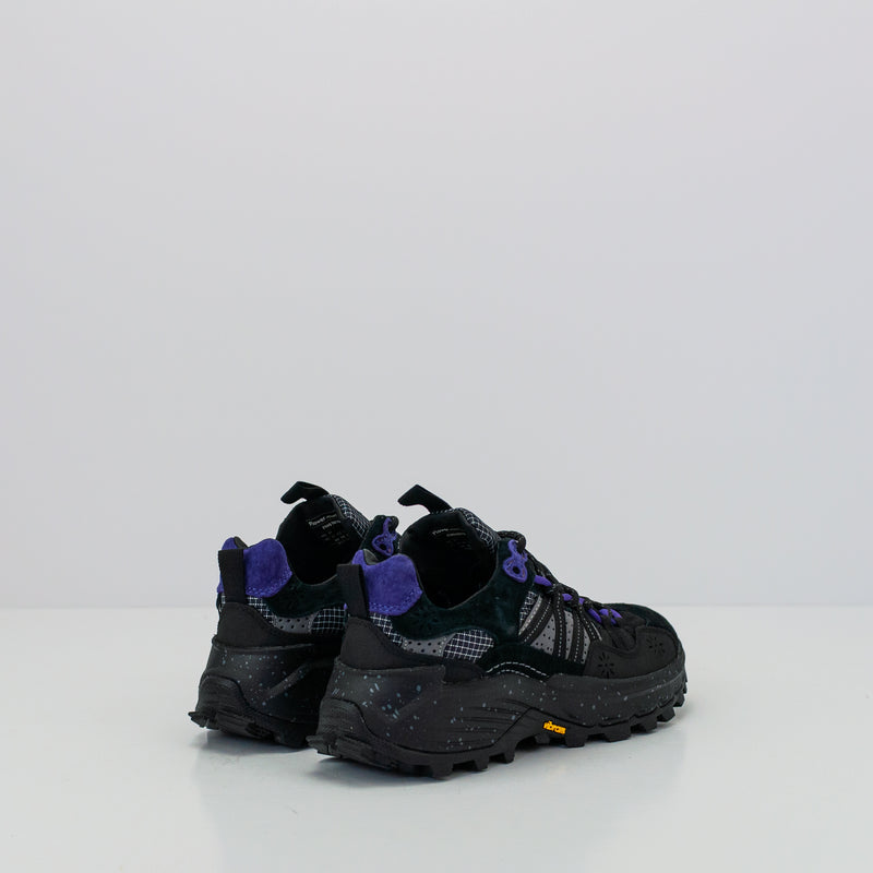 ZAPATILLA - FLOWER MOUNTAIN - IWANO UNI SUEDE NYLON DARK GREY VIOLET