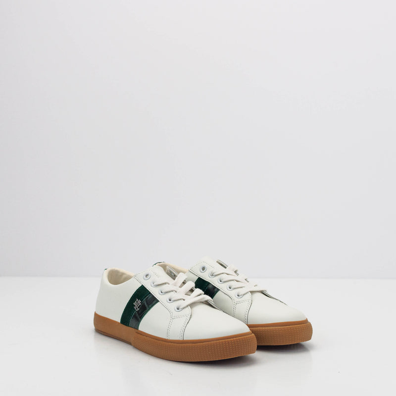 ZAPATILLA - POLO RALPH LAUREN - JANSON II SNEAKERS LOW TOP LACE SNOW WHITE DARK PINE