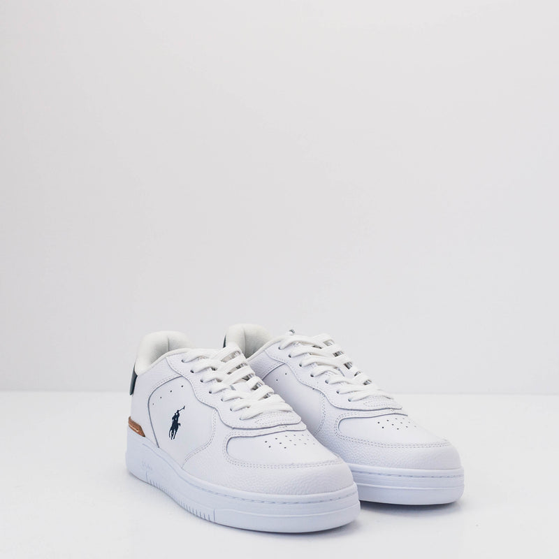 POLO RALPH LAUREN - SNEAKER - MASTERS CRT SNEAKERS LOW TOP LACE WHITE