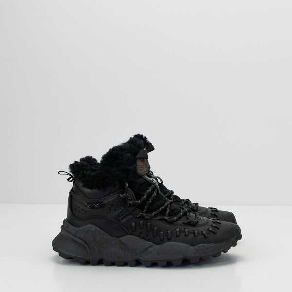 FLOWER MOUNTAIN - SNEAKER - MORICAN UNI NAT SHEARLING BLACK