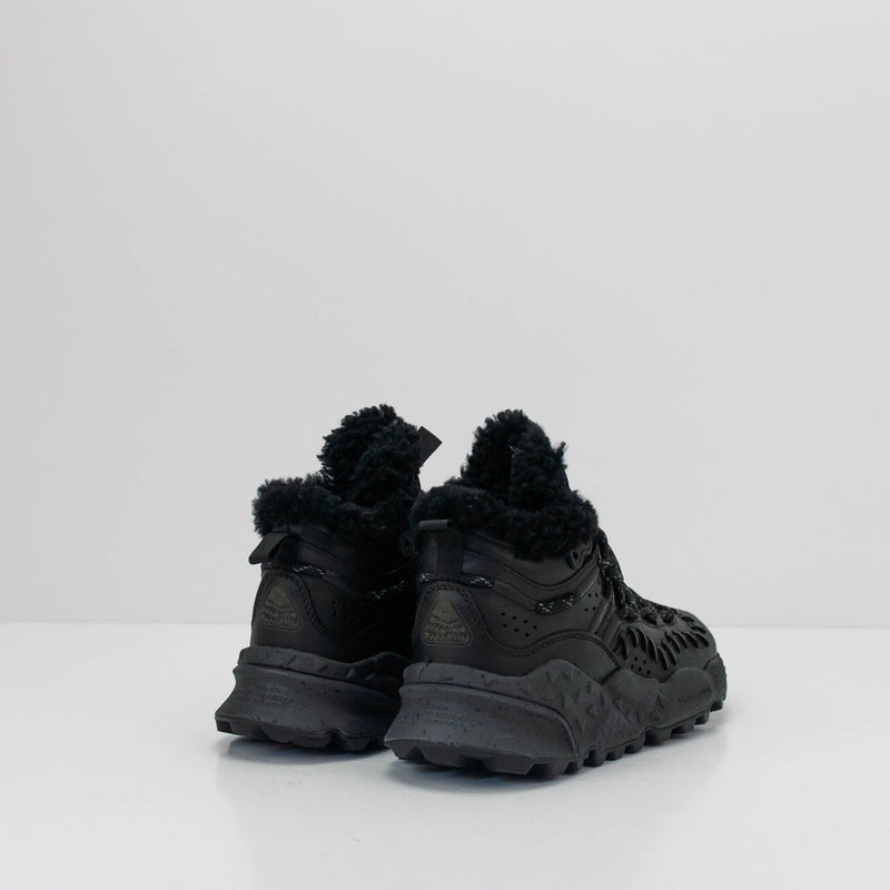 FLOWER MOUNTAIN - SNEAKER - MORICAN UNI NAT SHEARLING BLACK