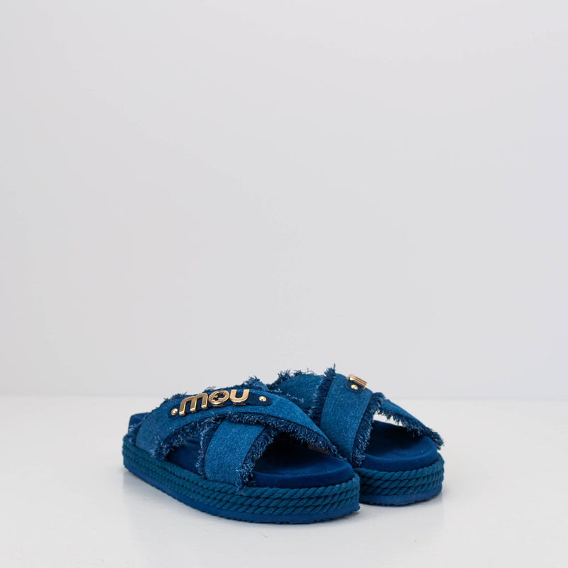 SANDALIA - MOU - CRISS CROSS SANDAL DENIM MU.SW451004K