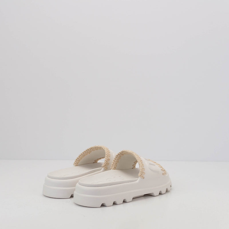 MOU - SANDAL - EVA ONE PIECE SLIDE WHITE