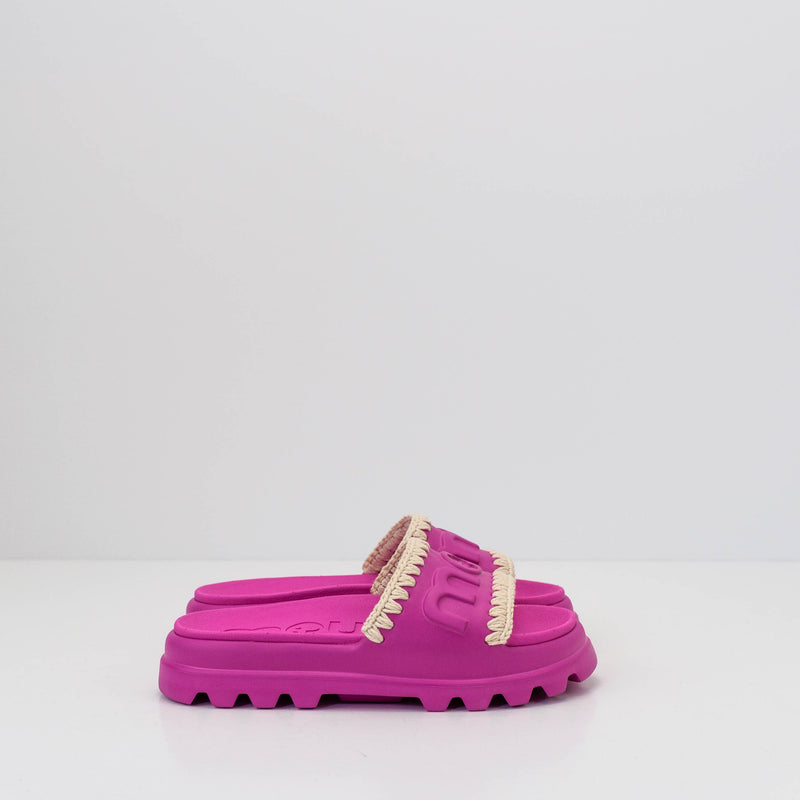 MOU - SANDAL - EVA ONE PIECE SLIDE FUXIA MIX