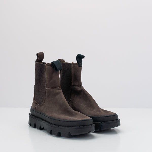 SATORISAN - BOOT - UNALOME ELASTICS DARK BROWN PREMIUM