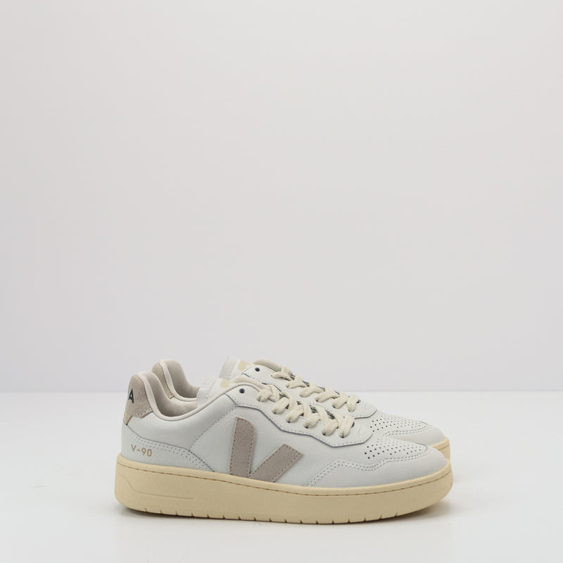 ZAPATILLA - VEJA - V-90 LEATHER EXTRA WHITE NATURAL VD2003655