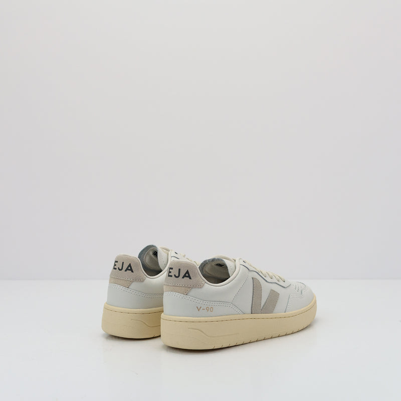 ZAPATILLA - VEJA - V-90 LEATHER EXTRA WHITE NATURAL MUJER VD2003655