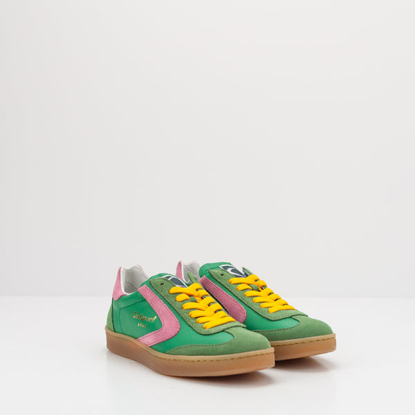 VALSPORT - SNEAKER - OLIMPIA LEATHER SUEDE VERDE ROSA