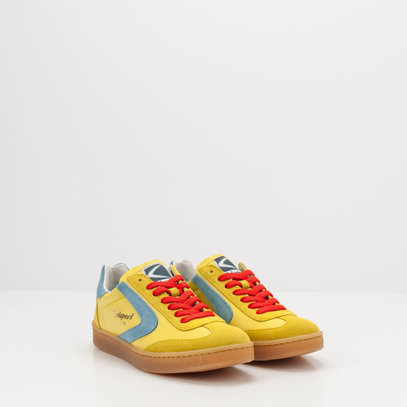 VALSPORT - SNEAKER - OLIMPIA LEATHER SUEDE GIALLO AZZURRO