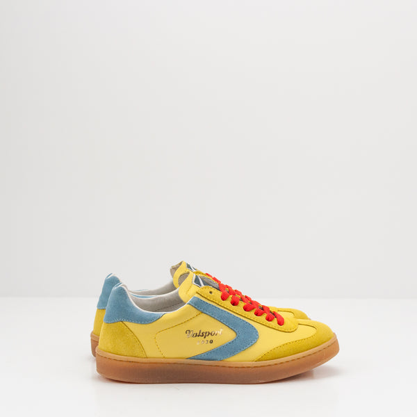 ZAPATILLA - VALSPORT - OLIMPIA LEATHER SUEDE GIALLO AZZURRO