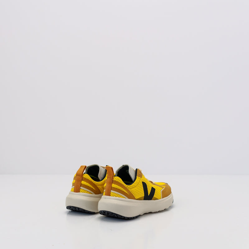 VEJA - BOY'S AND GIRL'S SLIPPER - SMALL CANARY LIGHT ALVEOMESH TONIC BLACK 28-35