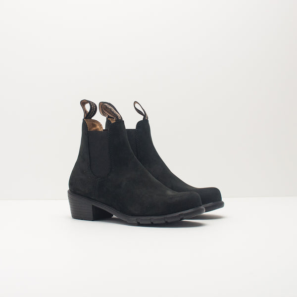 Buy Blundstone boots lady heel Black Nubuck 1960 Moksin